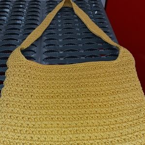 THE SAK YELLOW KNIT PURSE